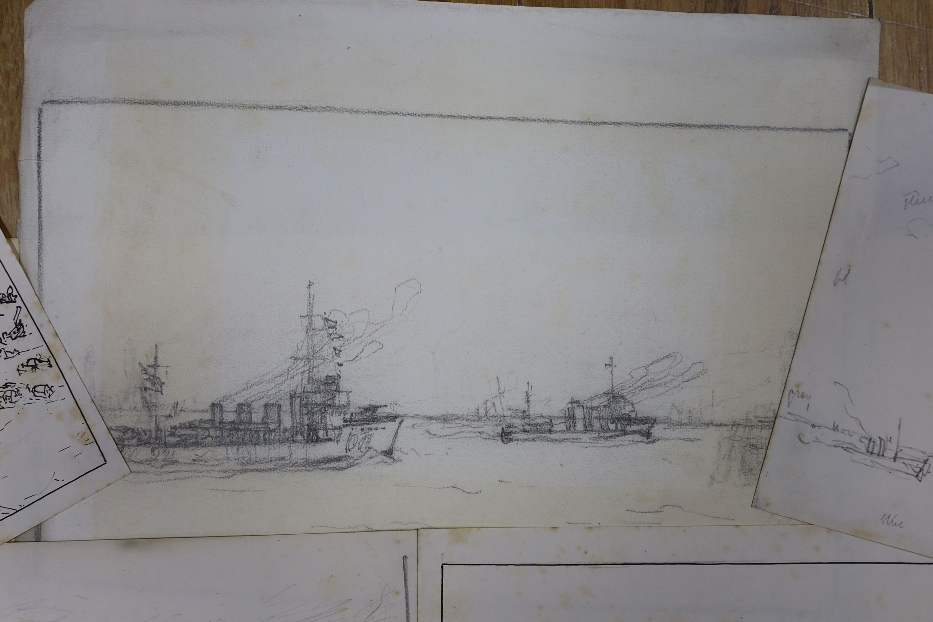 Nelson Dawson (1859-1941) original wartime drawings